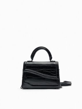 Zara Mini City Bag With Asymmetric Flap